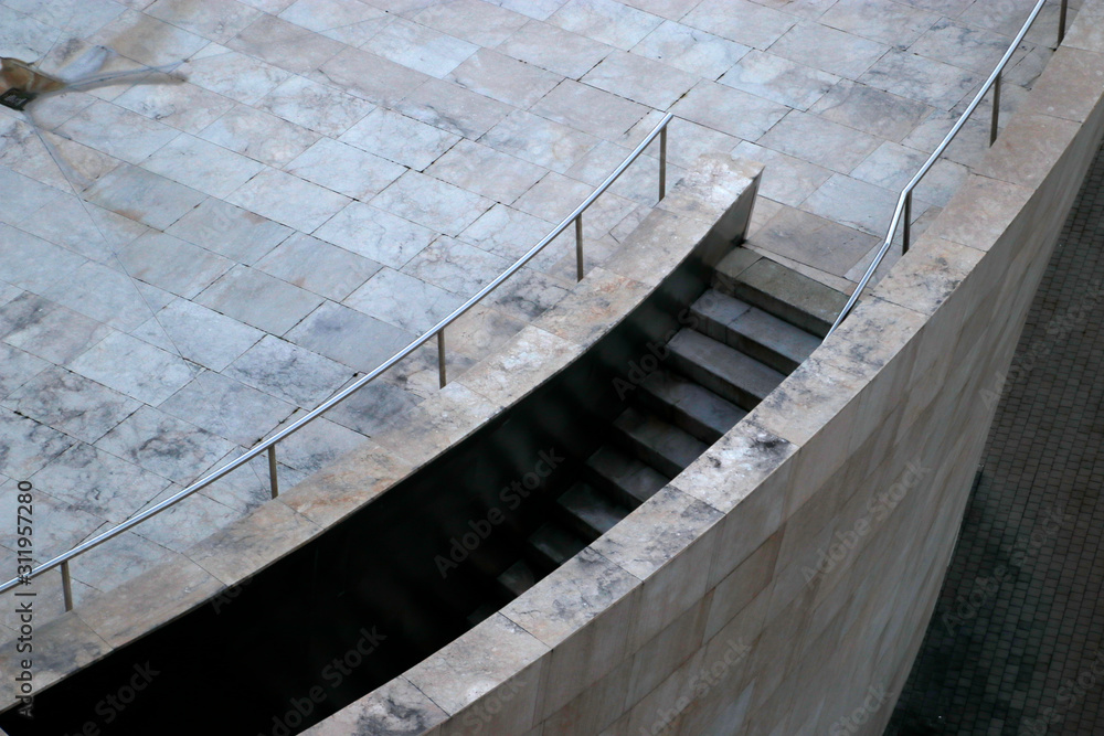 Stairs in an urban environment