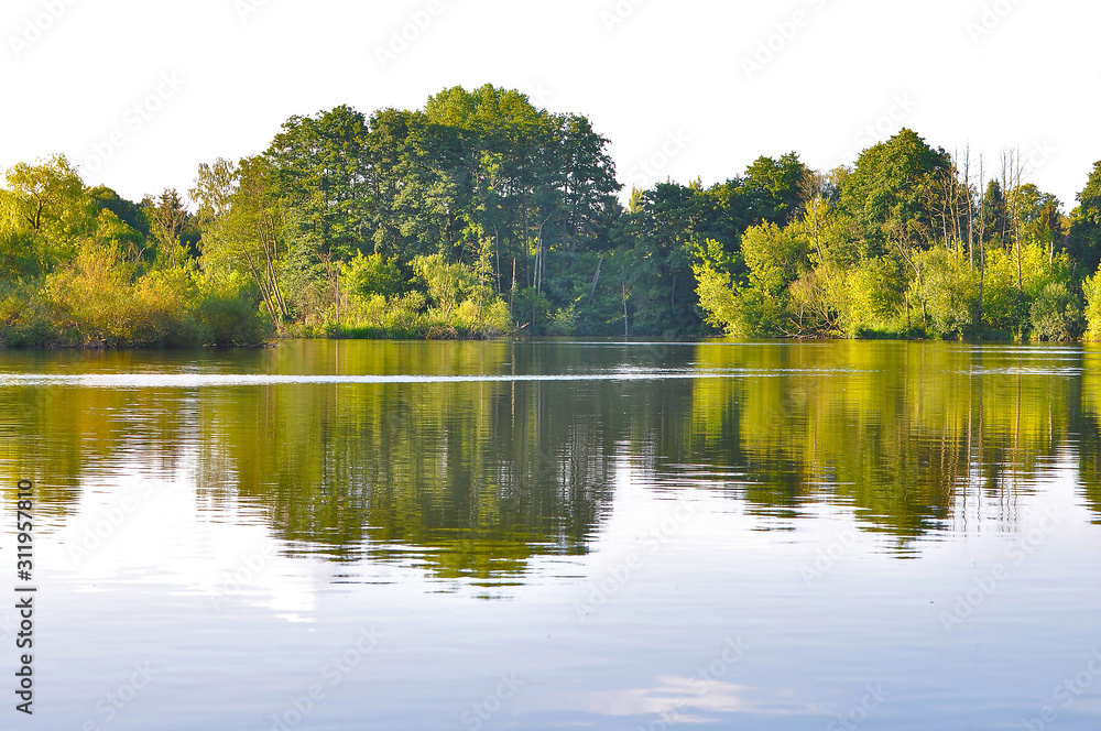 Landscape of Hermsdorfer lake, in the district of Berlin-Hermsdorf, in Berlin, Germany Landscape of Hermsdorfer lake, in the district of Berlin-Hermsdorf, in Berlin, Germany