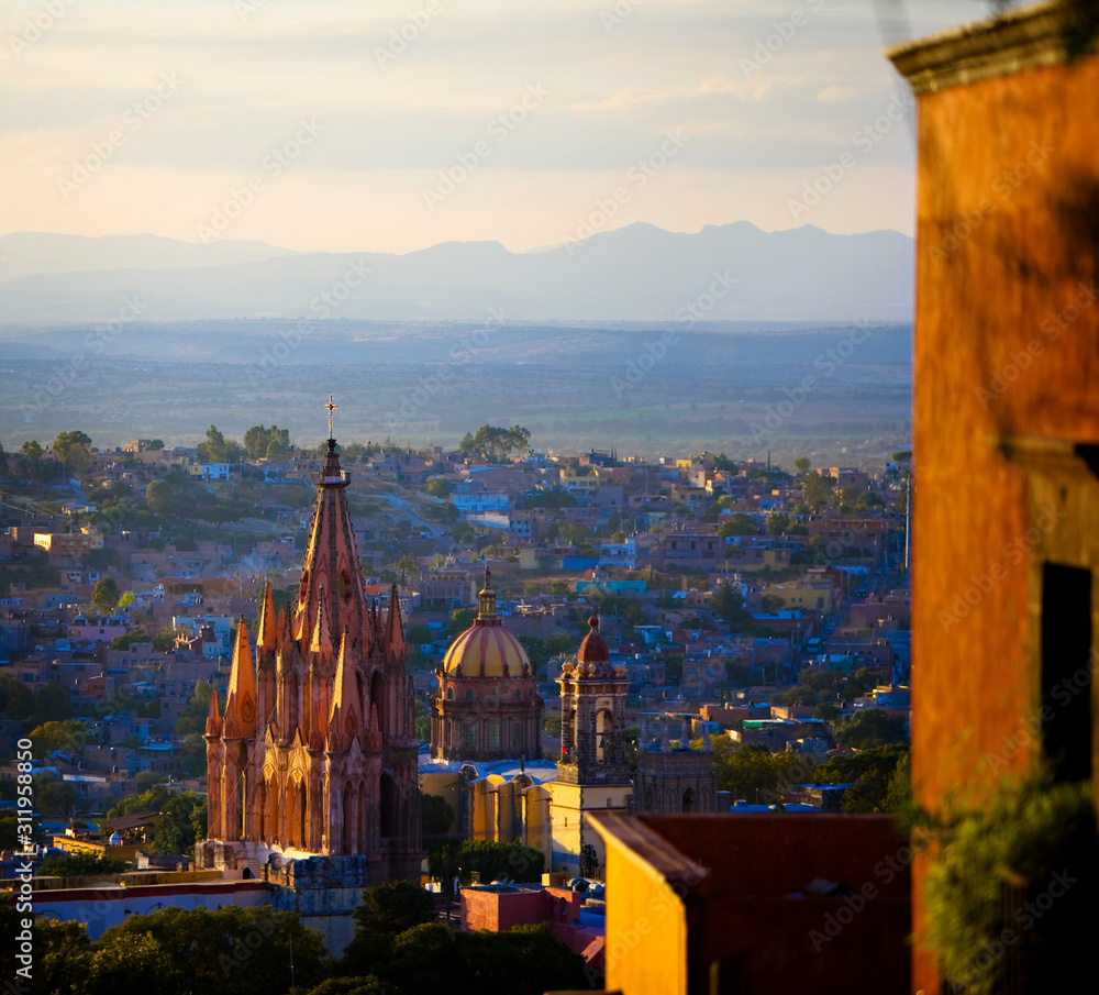 Fototapeta premium Widok na San Miguel de Allende.