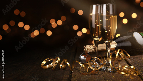 Canvas Print Champagner zum Fest