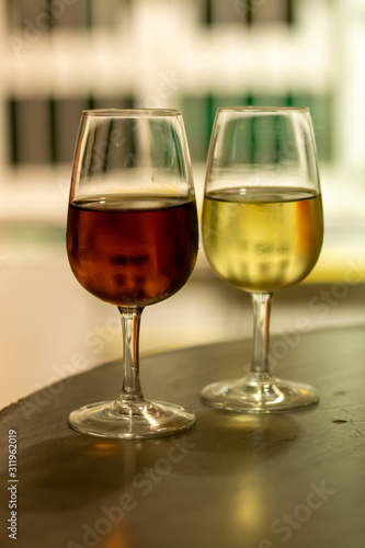 Sherry wine in two glasses