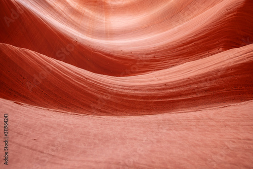 Abstract background in a canyon wall. Antelope canyon near grand canyon.