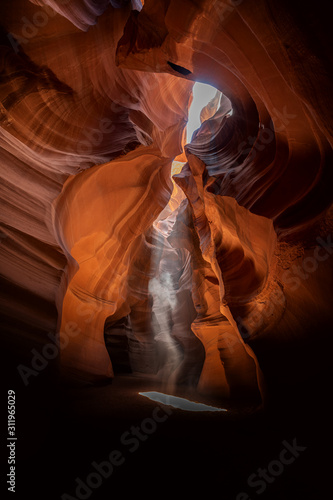 A ghost show the way during a tour in Canyon Antelope near Page, Arizona