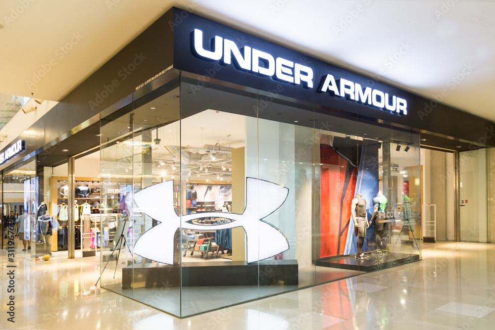 Under Armour, American sports clothing and accessories company with outlets  in Malaysia Stock Photo | Adobe Stock