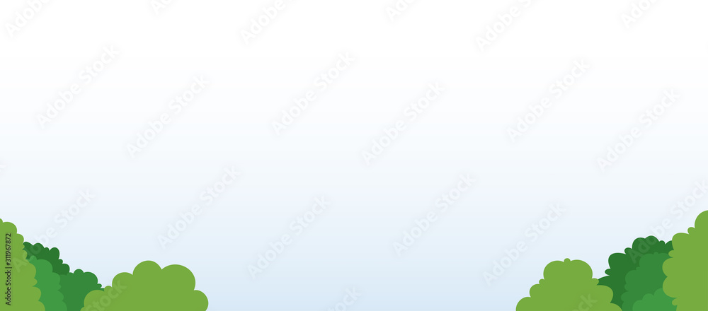 Cloudscape in the park area vector icon flat isolated