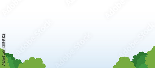 Cloudscape in the park area vector icon flat isolated