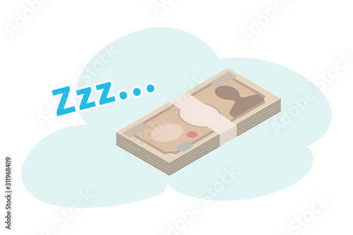 タンス預金、休眠預金イメージ