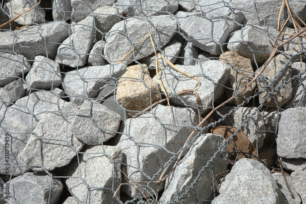 Obraz premium stonework,stone wire