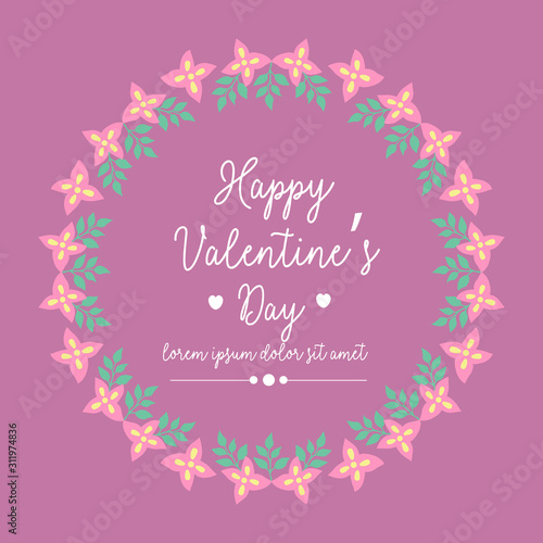 Seamless ornate of leaf floral frame pattern, for happy valentine invitation card decor. Vector © StockFloral