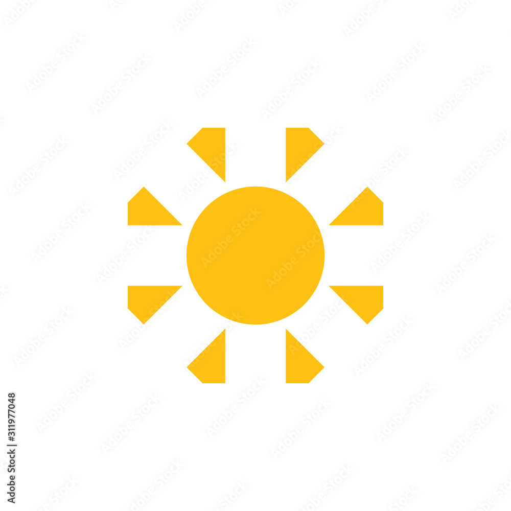 sun rays simple geometric logo vector sun rays simple geometric logo vector