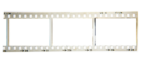 Panorama of (35 mm.)Old film frame.With white space.film camera.