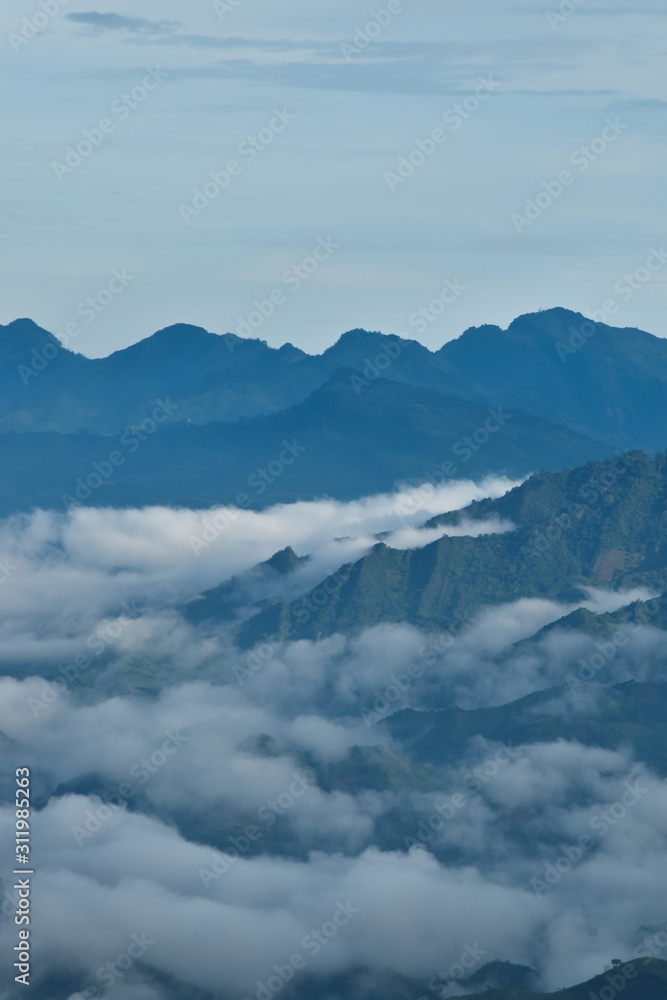 Las montañas de Tzajalchen en Chiapas
