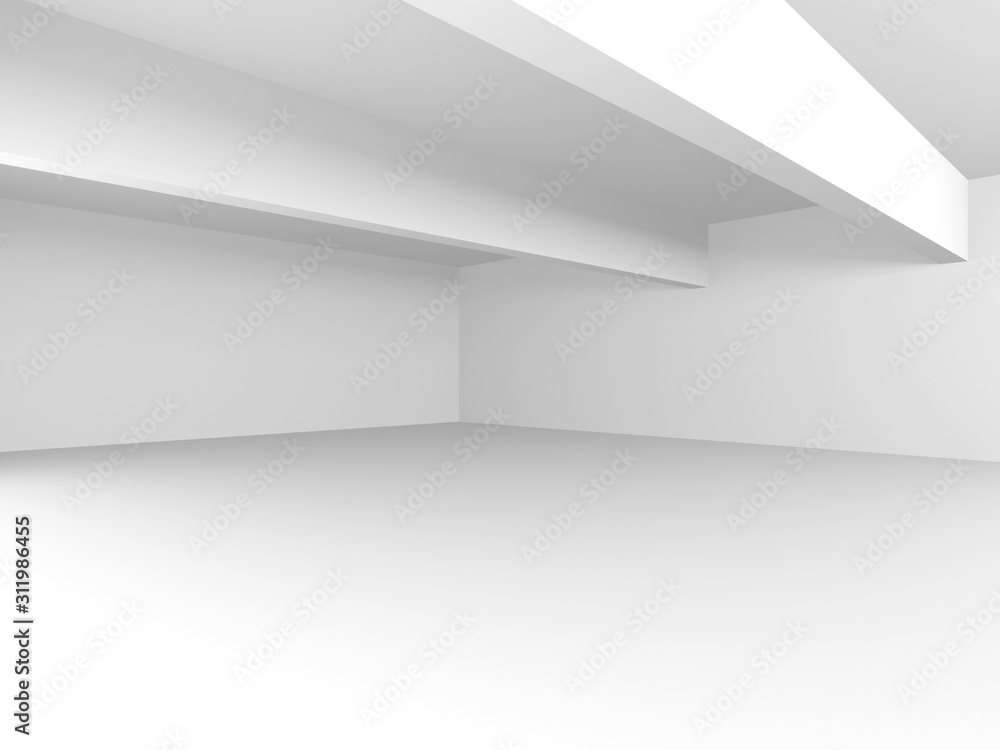 Futuristic White Architecture Design Background Futuristic White Architecture Design Background