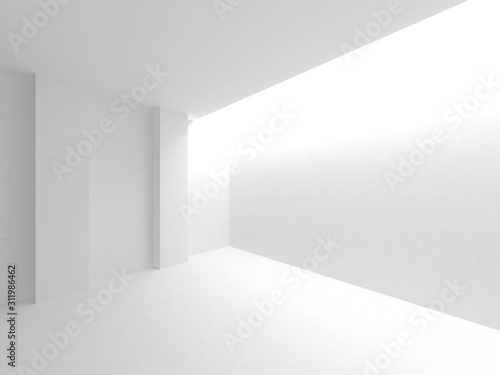 Futuristic White Architecture Design Background