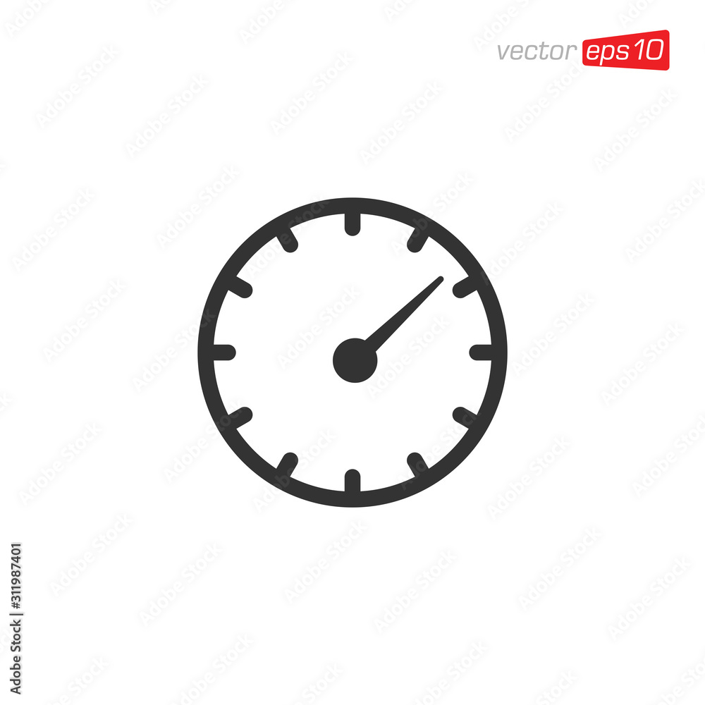 Speedometer Icon Design Vector Illustration Speedometer Icon Design Vector Illustration