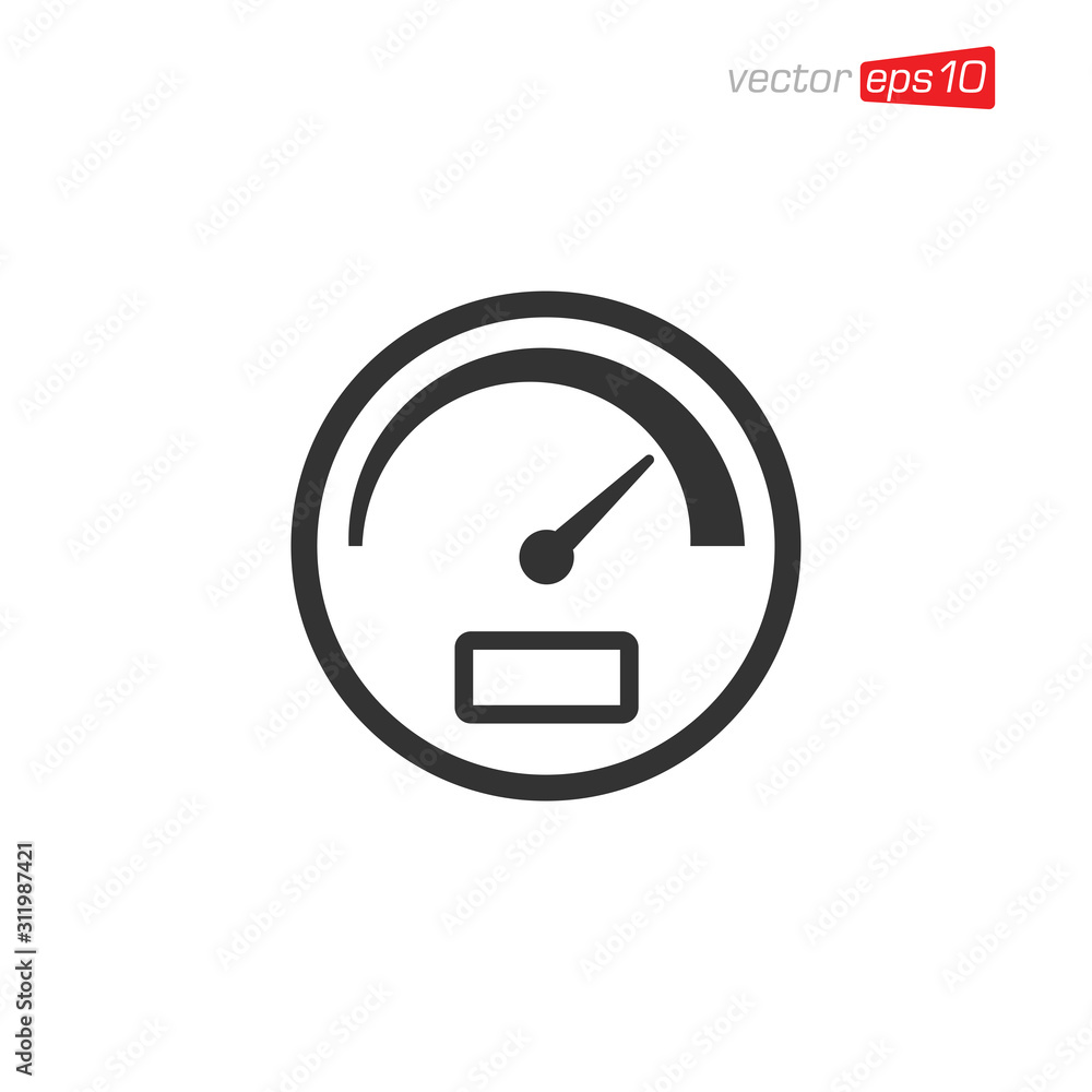 Speedometer Icon Design Vector Illustration Speedometer Icon Design Vector Illustration