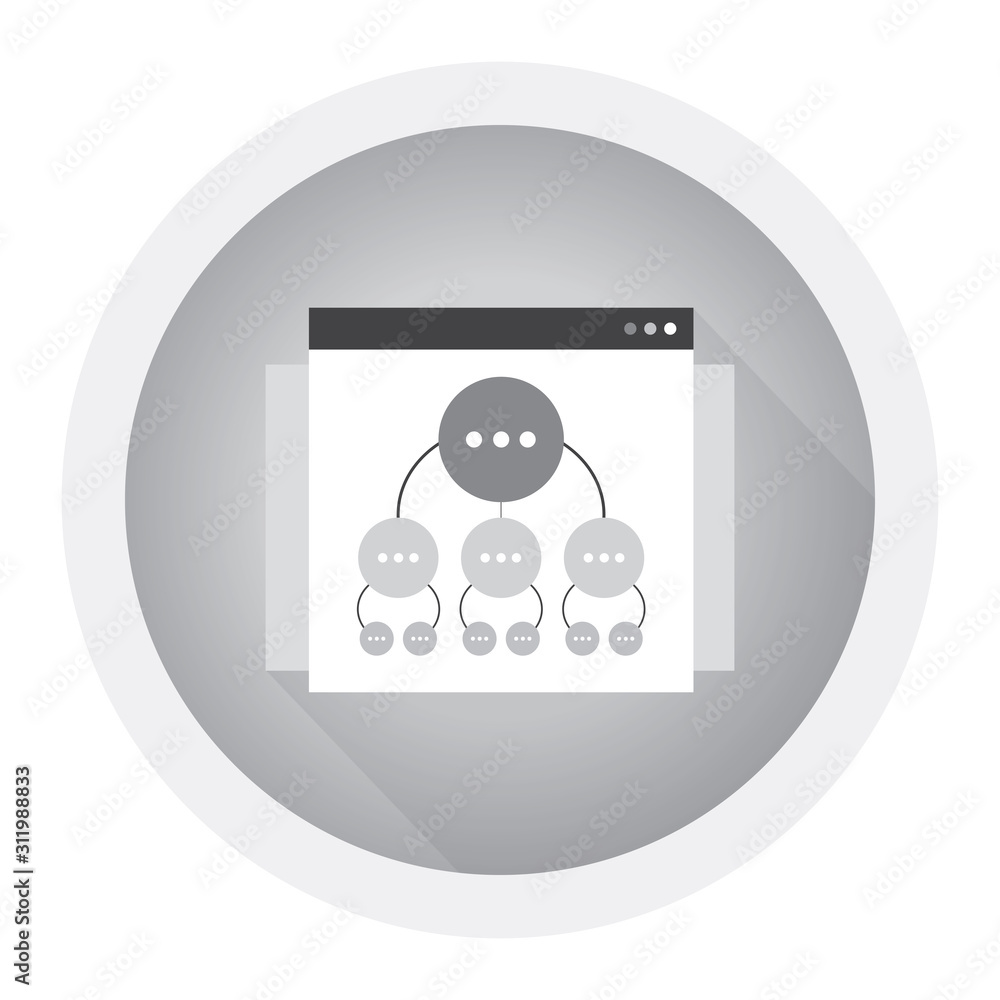 Sitemap optimization linear icon. Site organization. Thin line illustration. Web site map optimization. Black and white icon Sitemap optimization linear icon. Site organization. Thin line illustration. Web site map optimization. Black and white icon