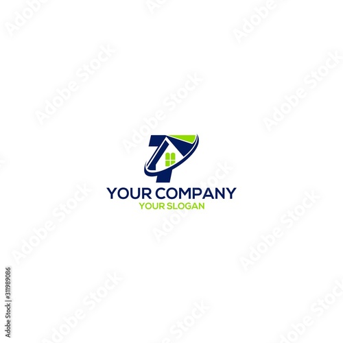 Free Download T Rent Home Logo Design Vector - GFXLoad