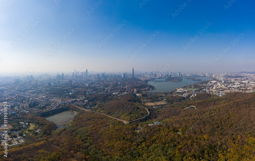 Skyline of Nanjing City