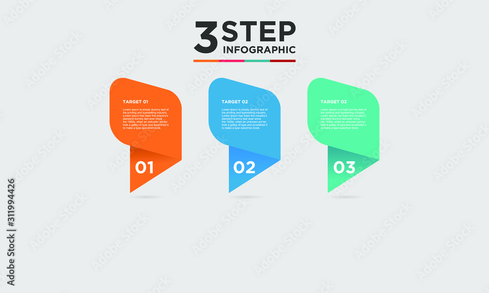 3 step infographic element. Business concept with three options and number, steps or processes. data visualization. Vector illustration. 3 step infographic element. Business concept with three options and number, steps or processes. data visualization. Vector illustration.