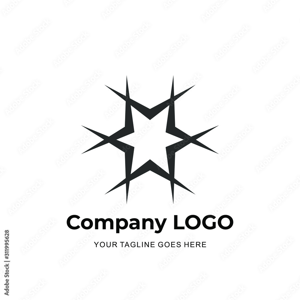 star logo for company and business