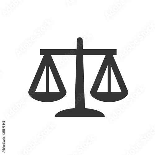 balance scale icon vector illustration for website and graphic design symbol