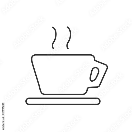 coffee cup icon vector illustration for website and graphic design symbol