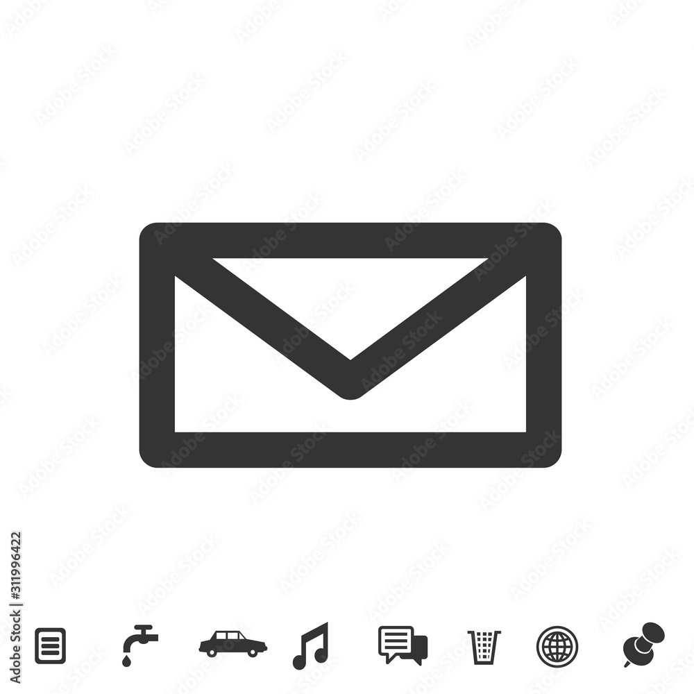 envelope icon vector illustration for website and graphic design symbol