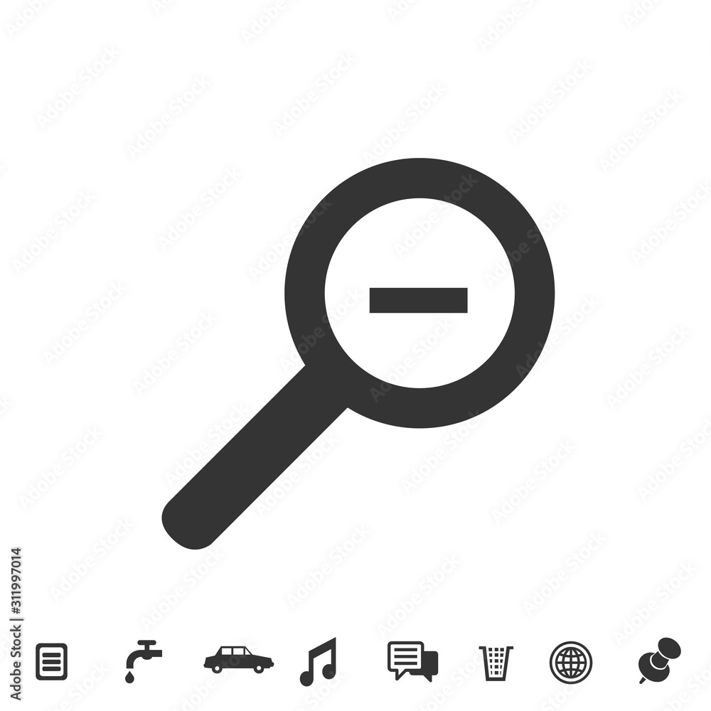 zoom out glass icon vector illustration for website and graphic design symbol zoom out glass icon vector illustration for website and graphic design symbol