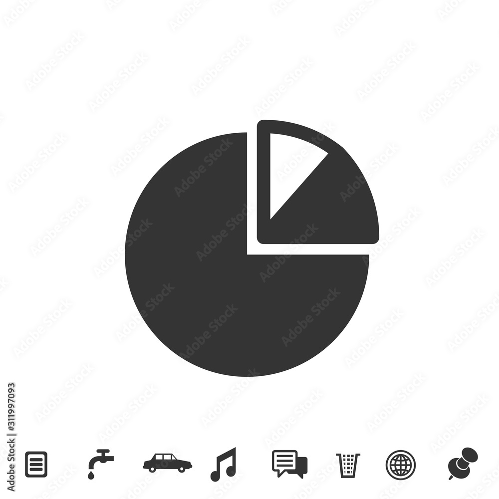 pie chart icon vector illustration for website and graphic design symbol pie chart icon vector illustration for website and graphic design symbol