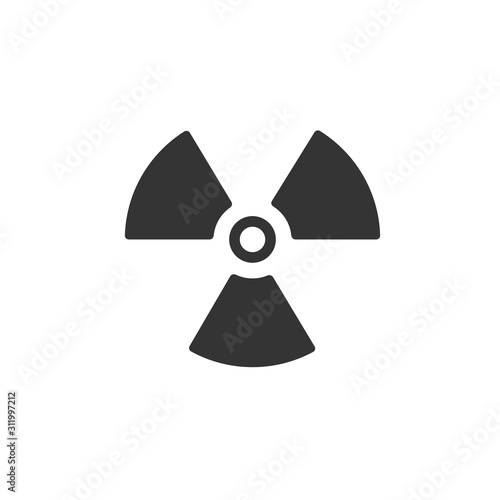radiation icon vector illustration for website and graphic design symbol