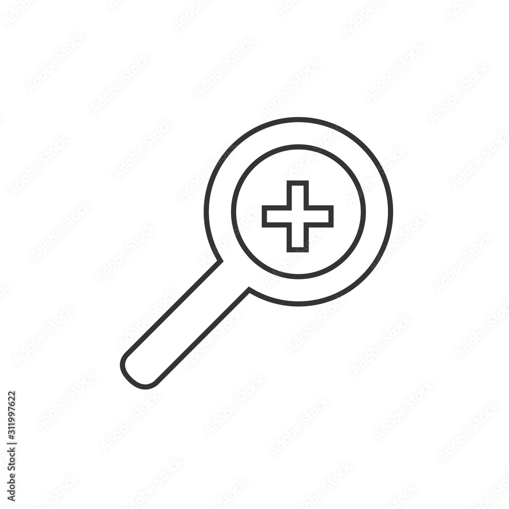 zoom in glass icon vector illustration for website and graphic design symbol zoom in glass icon vector illustration for website and graphic design symbol