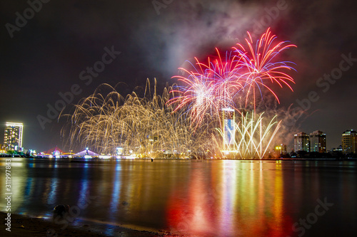 Da Nang firework festival which is a very famous festival of the city.