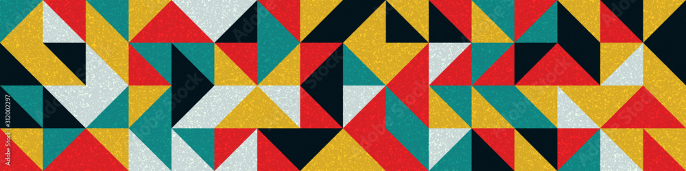 Seamless pattern with random colored triangles Generative Art background illustration Seamless pattern with random colored triangles Generative Art background illustration
