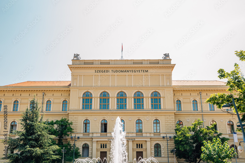 Szeged University at Dugonics square in Szeged, Hungary