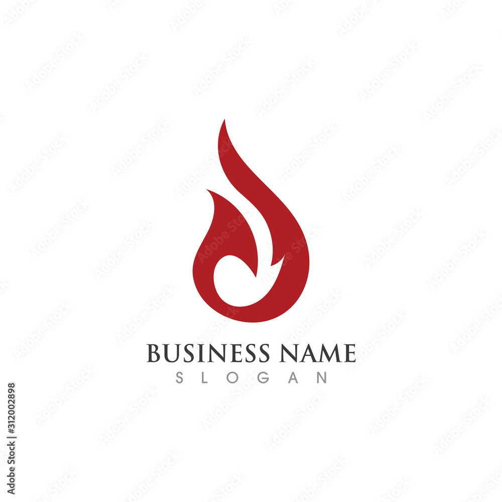 Fire flame Logo Template vector icon Oil, gas and energy logo concept Fire flame Logo Template vector icon Oil, gas and energy logo concept