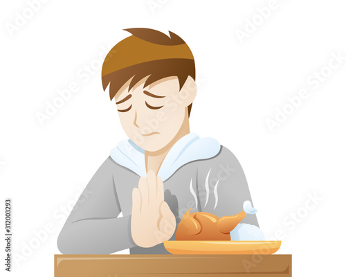 Depression symptoms reduced appetite