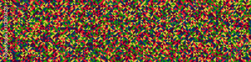 Seamless pattern with random colored triangles Generative Art background illustration