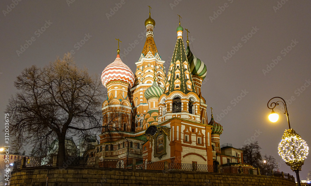 St. Basil's cathedral in Moscow St. Basil's cathedral in Moscow