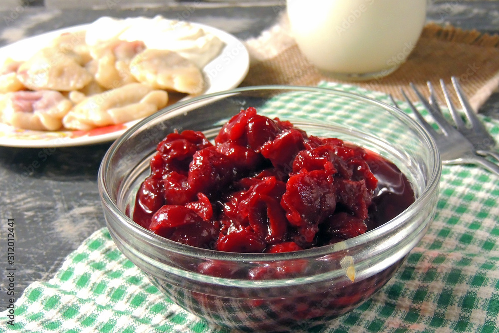 dumplings with cherries dumplings with cherries