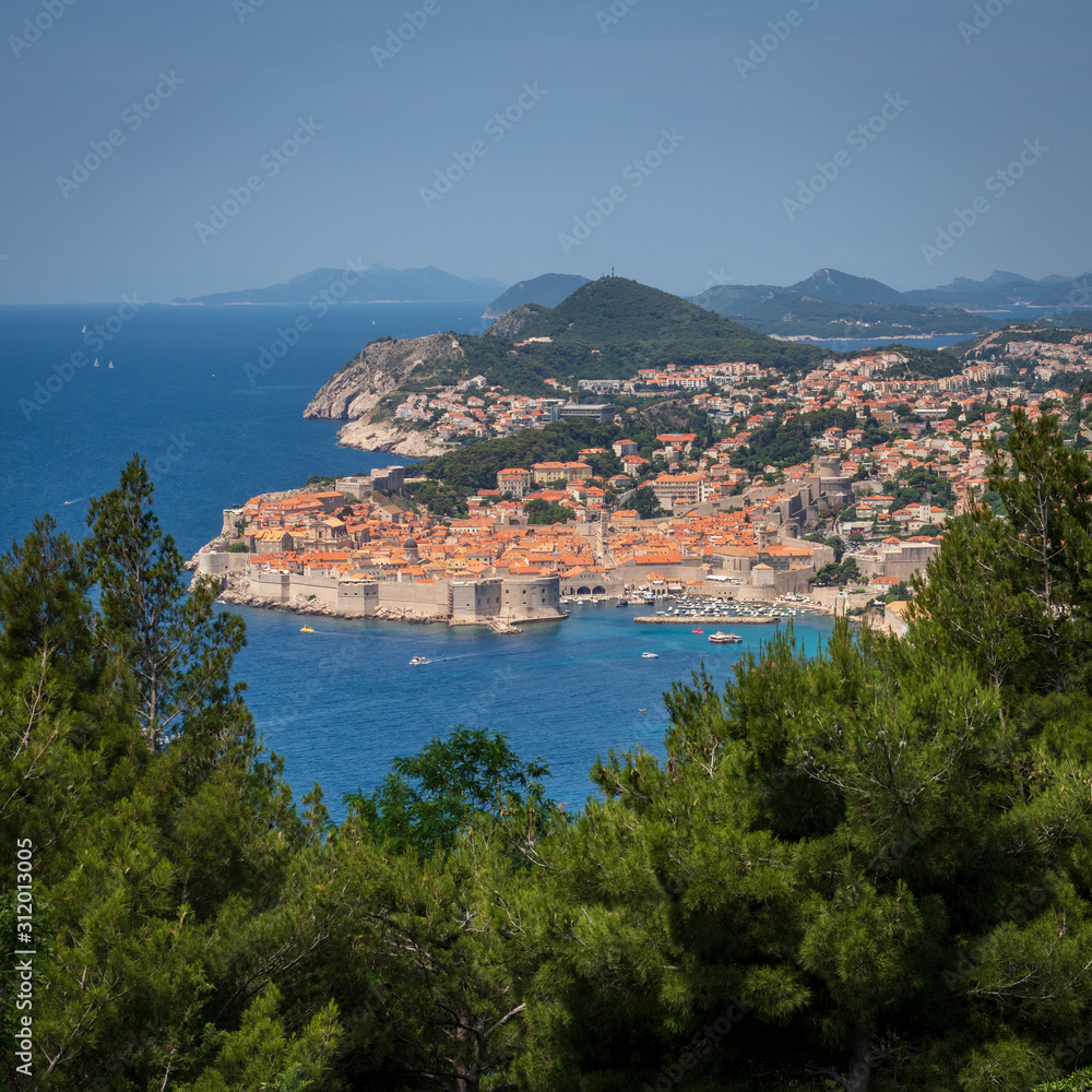 View of Dubrovnik from above