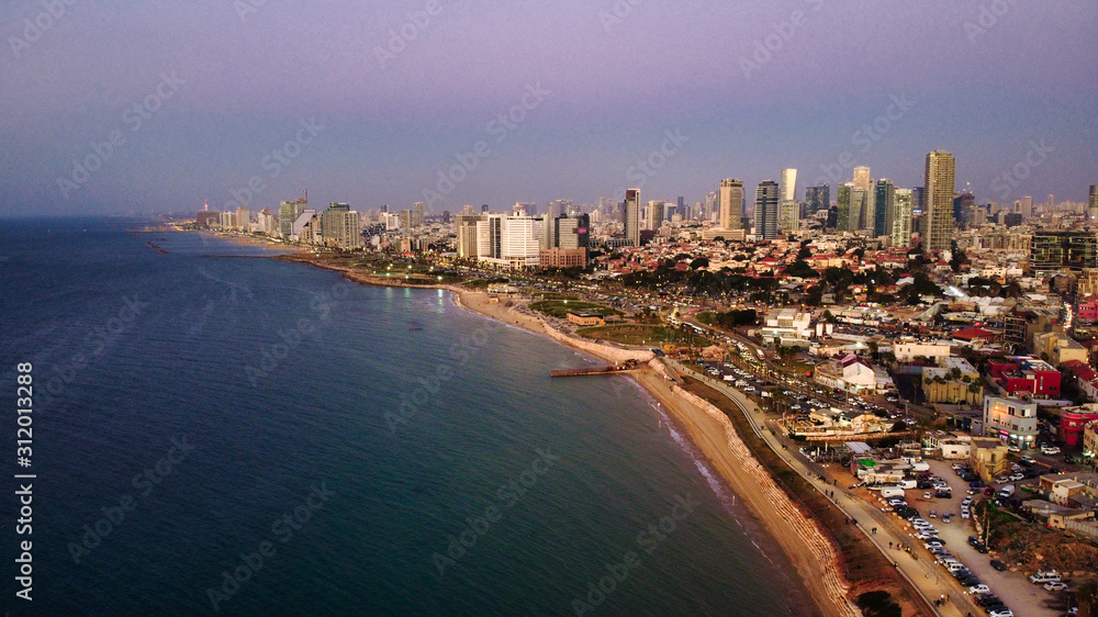 Aerial view on Tel Aviv