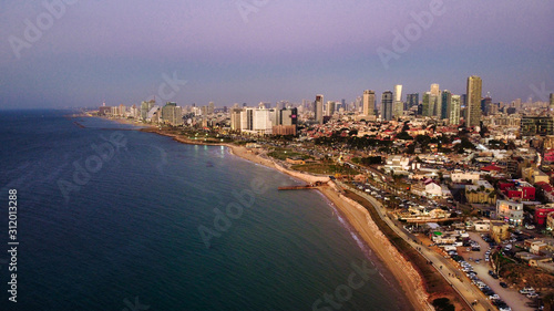 Aerial view on Tel Aviv