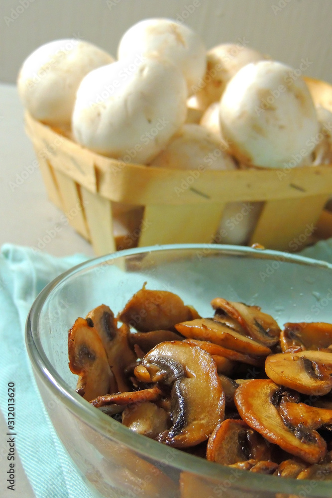 fried champignons and baked in the oven fried champignons and baked in the oven