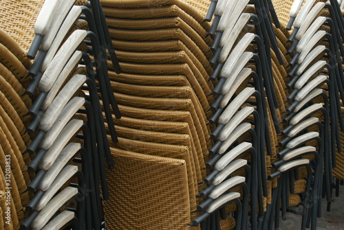 pile of chairs