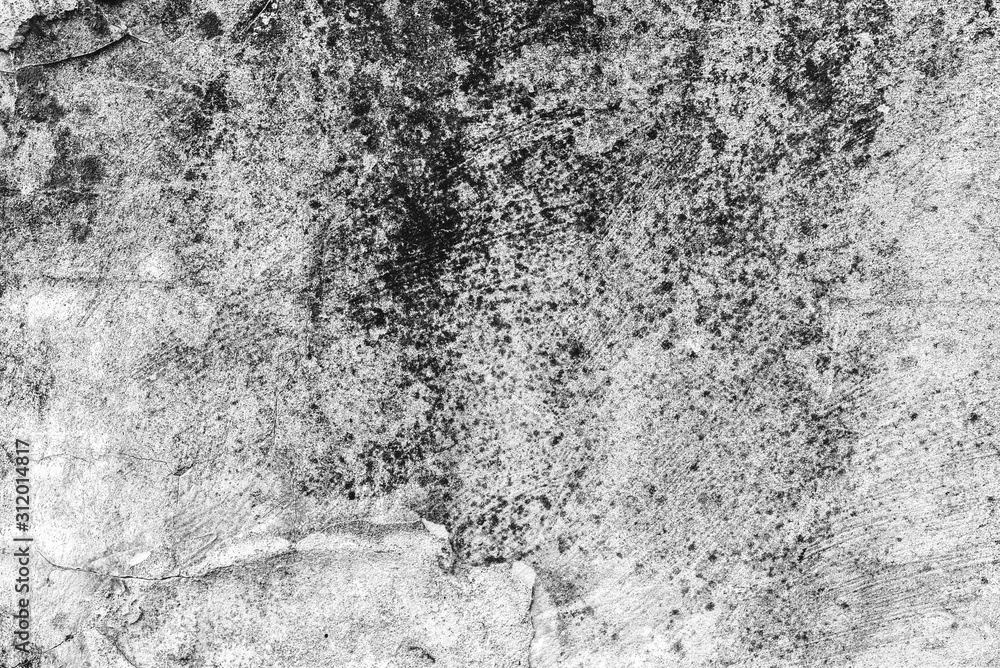Obraz premium Texture of a concrete wall with cracks and scratches which can be used as a background