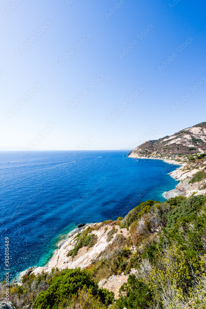 Elba island sea near Chiessi