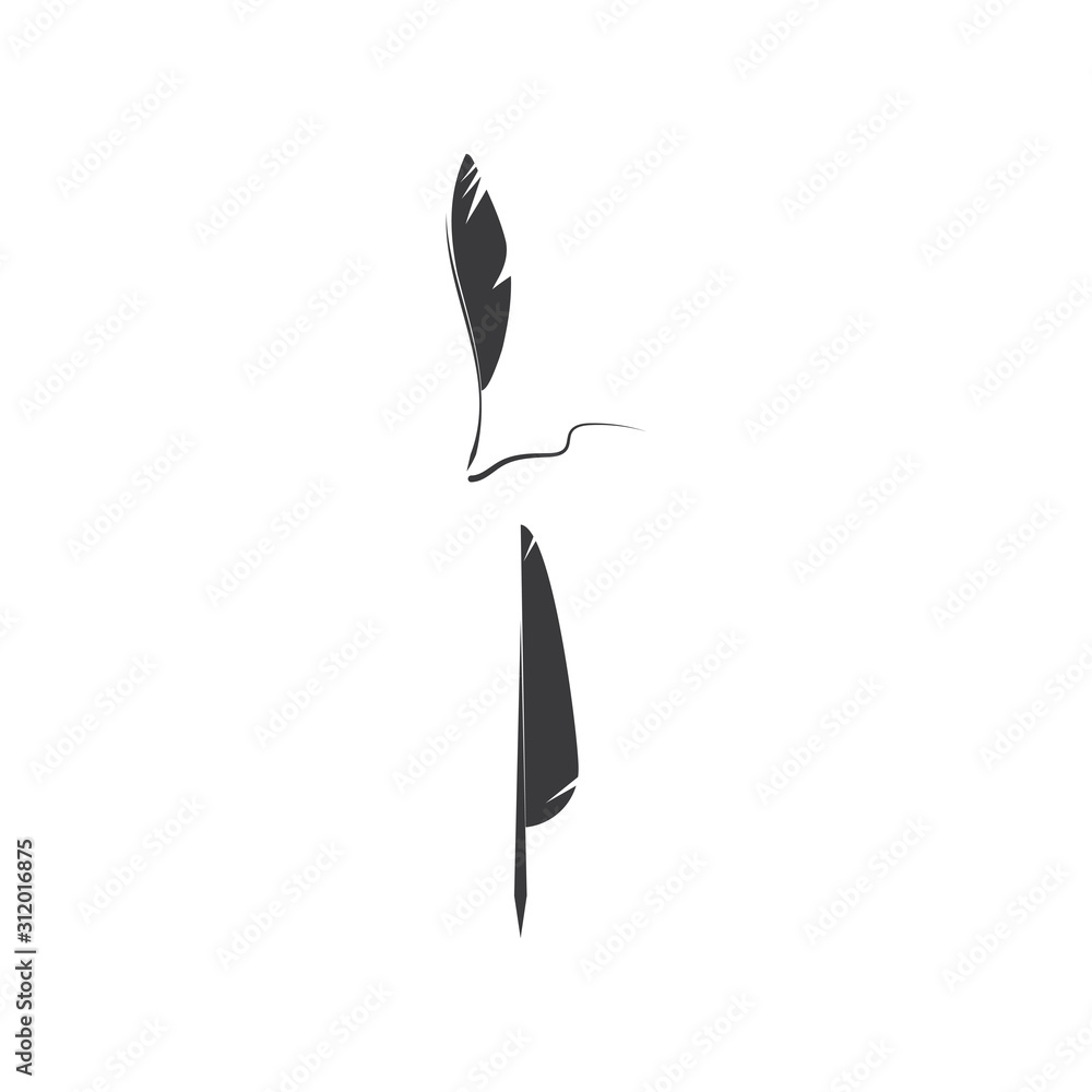 Feathers Logo Template vector symbol Feathers Logo Template vector symbol