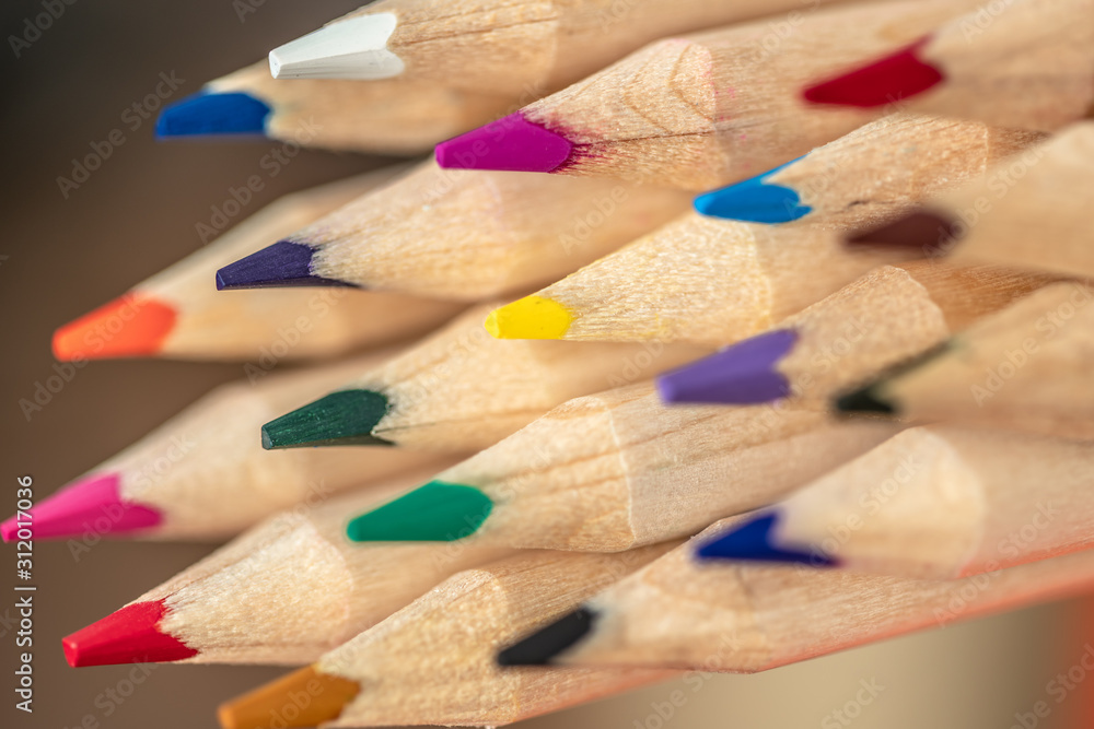 color pencils on gray background color pencils on gray background