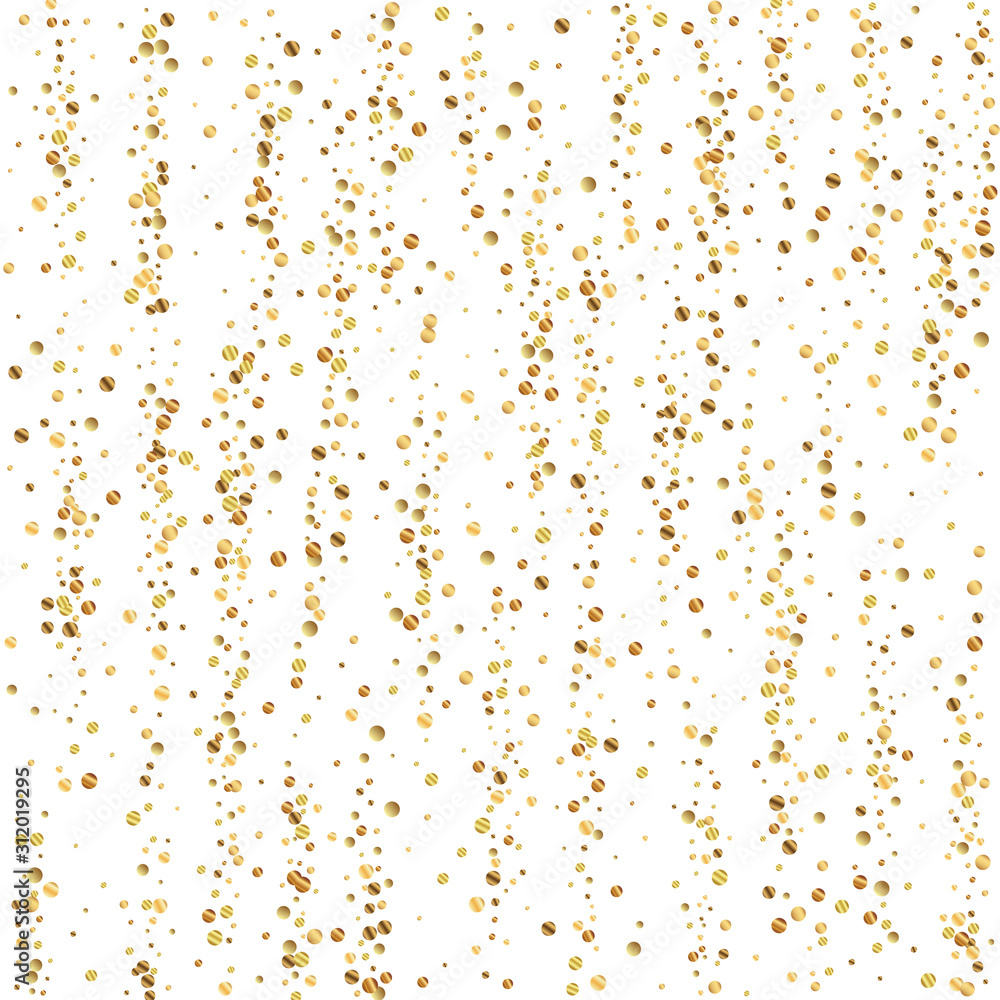 Gold confetti luxury sparkling confetti. Scattered